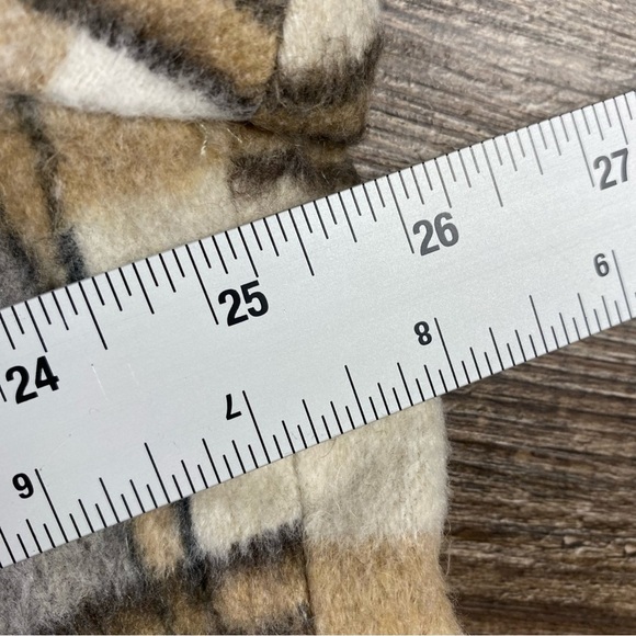 Zara Plaid Shirt Jacket Shacket Women M Plaid Oversized Long Sleeve Button Up - Picture 8 of 10